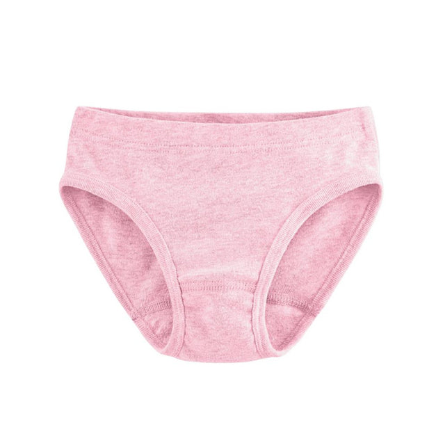 Melange girls' briefs in organic cotton