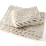 Organic cotton hand+guest towel set