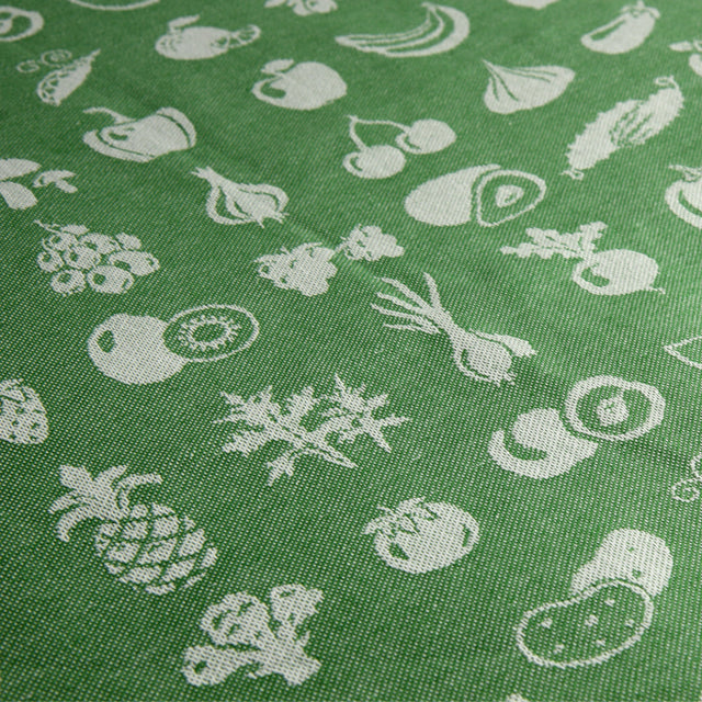 Fruits rectangular tablecloth x12 in organic cotton