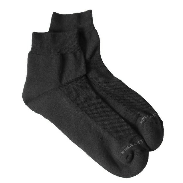 Black Bamboo Terry Sneaker Sock