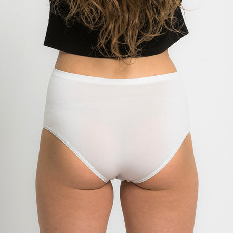 High waist culotte briefs in vegetable silk