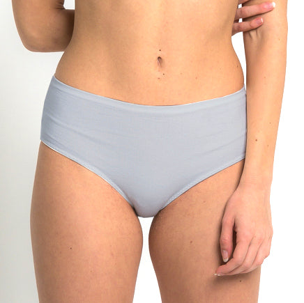 High waist culotte briefs in vegetable silk