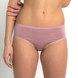 Low waist culotte briefs in vegetable silk