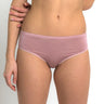 Low waist culotte briefs in vegetable silk