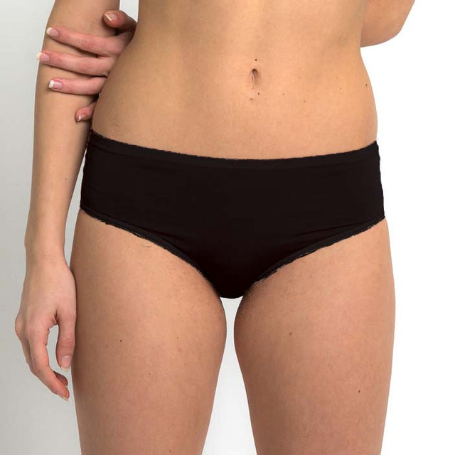 Low waist culotte briefs in vegetable silk