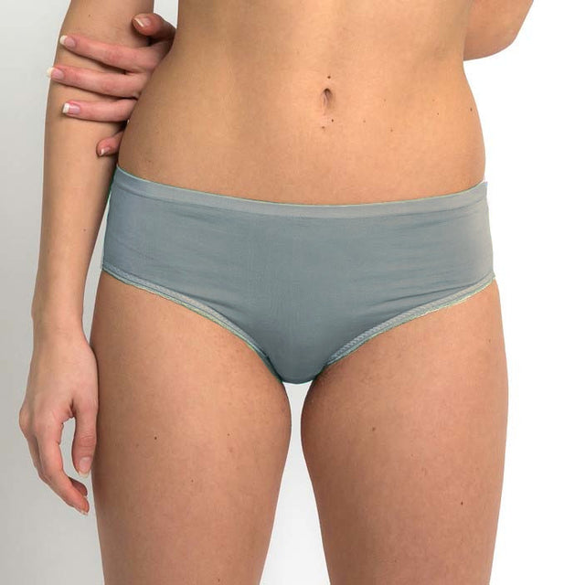 Low waist culotte briefs in vegetable silk