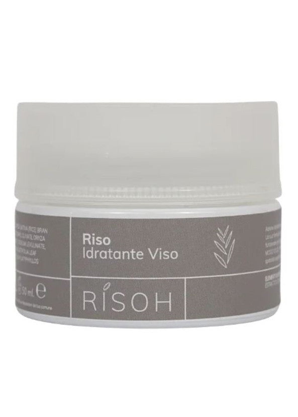 Facial moisturizing cream with rice proteins