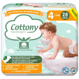 Cottony diapers with organic cotton - 4 Maxi 7/18 kg 28 pieces