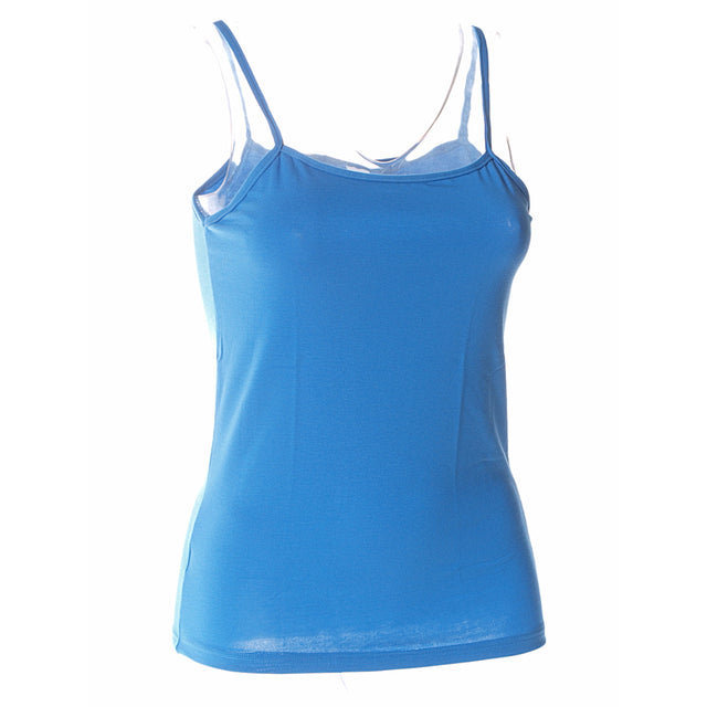 Basic Modal and Cotton tank top with narrow straps