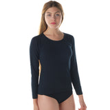 Women's long-sleeved shirt in Modal and Cotton