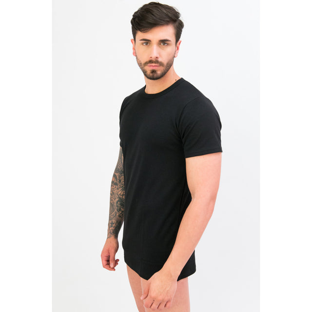 Men's short sleeve shirt in Modal and Cotton