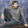 Men's turtleneck sweater in organic cotton