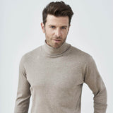 Men's turtleneck sweater in organic cotton