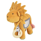 Lion multisensory soft toy in organic cotton