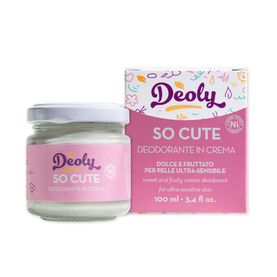 Sweet and fruity SO CUTE cream deodorant for ultra-sensitive skin