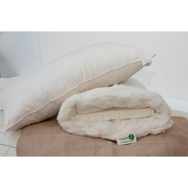 Pillow in organic cotton and natural latex