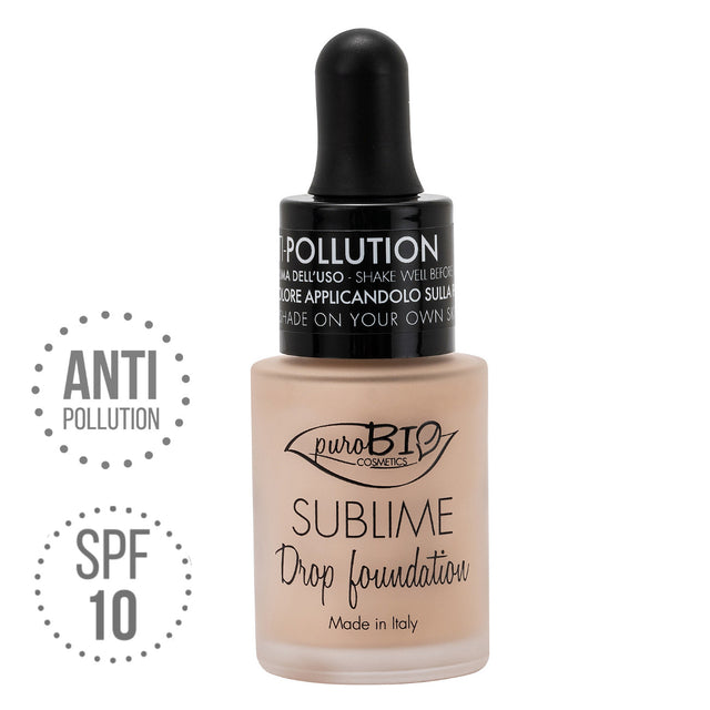 Fondotinta Drop Foundation Sublime 00 Y puroBIO VEGAN