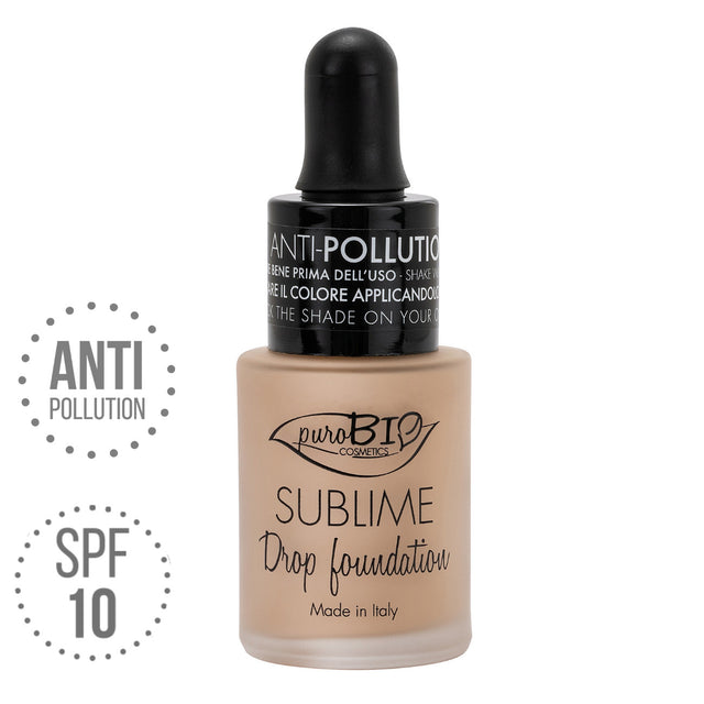 Fondotinta Drop Foundation Sublime 03 Y puroBIO VEGAN