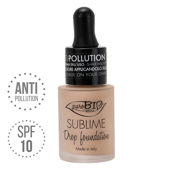 Drop Foundation Sublime 02 Y pureBIO VEGAN foundation