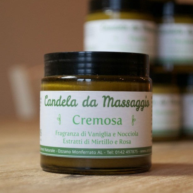 Creamy massage candle: Vanilla and Hazelnut Body Butter