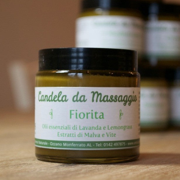 Candela da massaggio Fiorita: Burro Corpo Lavanda e Lemongrass