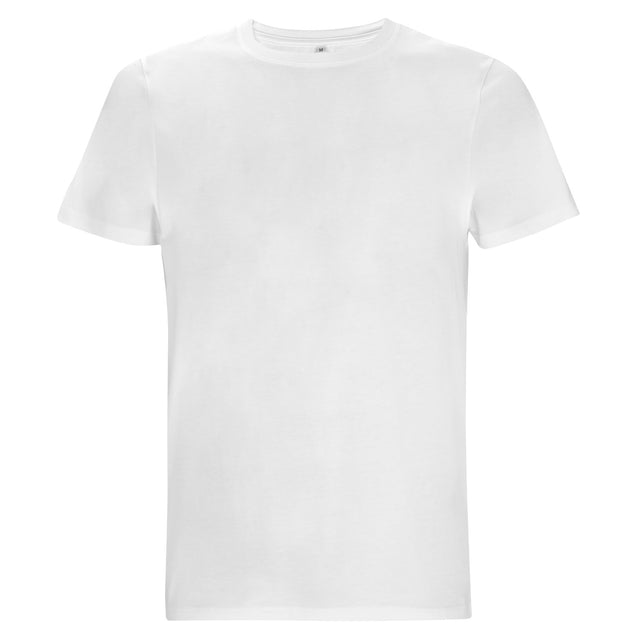 Unisex heavy white short-sleeved shirt in organic cotton