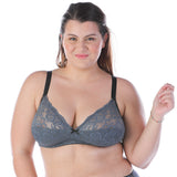 Modal and cotton bra with lace