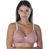 Modal and cotton bra with lace