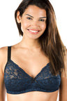 Modal and cotton bra with lace