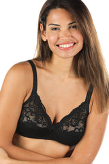 Reggiseno in Modal e Cotone con pizzo