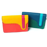 Multicolored Square bag in Fairtrade recycled leather