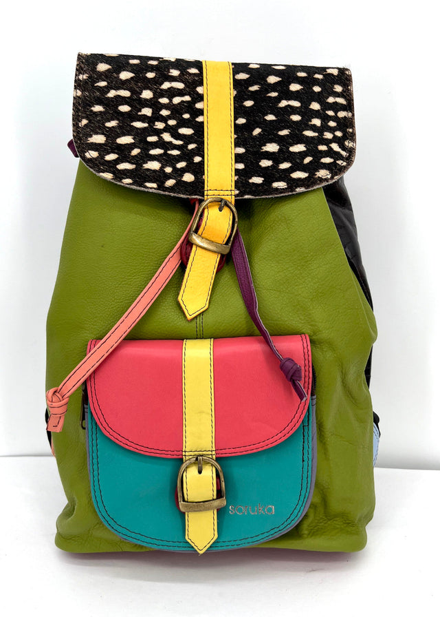 Soruka basic backpack in Fairtrade recycled leather