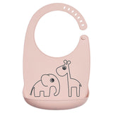 Bavaglino Impermeabile con Tasca Deer Friends in silicone alimentare