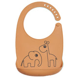 Bavaglino Impermeabile con Tasca Deer Friends in silicone alimentare