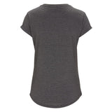 Maglia donna maniche arrotolate in cotone biologico