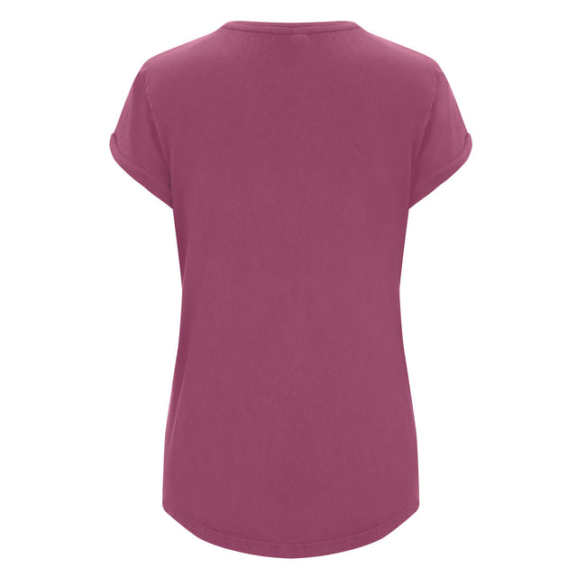 Women's rolled-sleeved organic cotton shirt