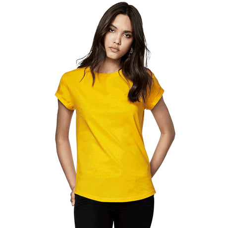 Women's rolled-sleeved organic cotton shirt