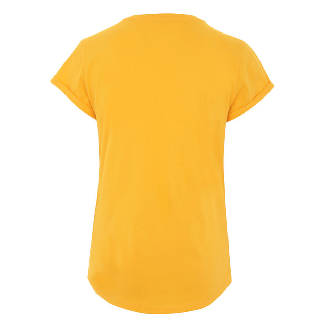 Women's rolled-sleeved organic cotton shirt