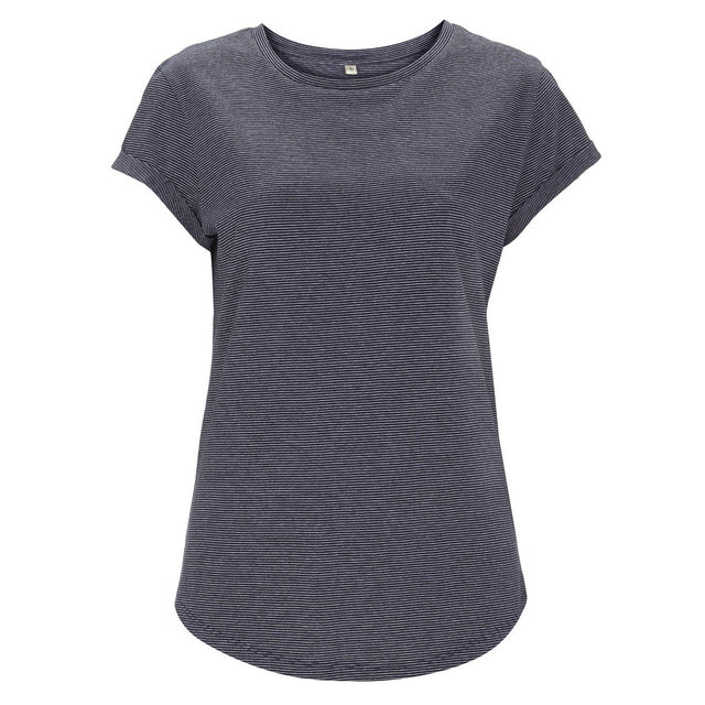 Maglia donna maniche arrotolate in cotone biologico