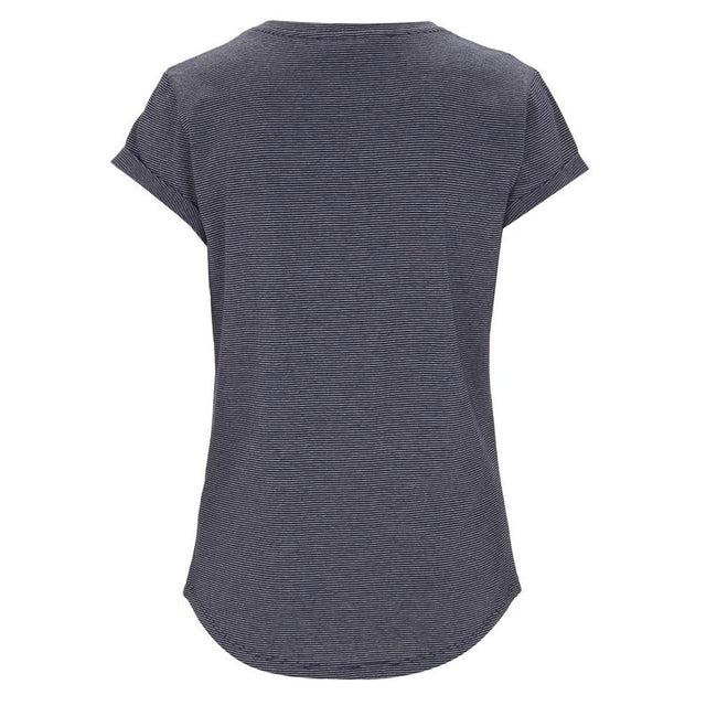 Maglia donna maniche arrotolate in cotone biologico