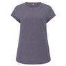 Women's rolled-sleeved organic cotton shirt