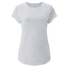 Stone Washed women's rolled-sleeved shirt in organic cotton