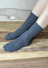 Thin short socks in organic wool and cotton