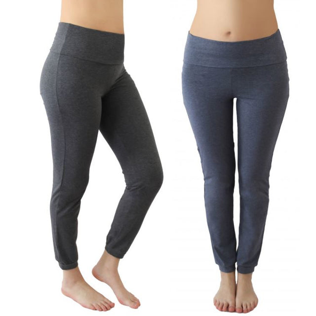 Pantalone Yoga Schlichten in cotone biologico