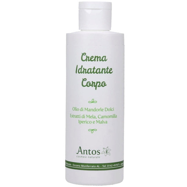 Crema idratante corpo naturale con olio di mandorle, camomilla, malva