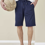 Blue organic cotton men's shorts