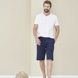 Blue organic cotton men's shorts