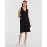 Sleeveless dress in organic cotton