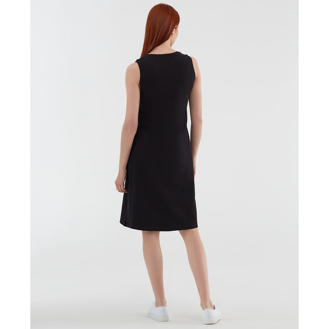 Sleeveless dress in organic cotton