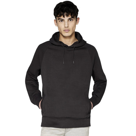 Heavy unisex sweatshirt with hood in organic cotton